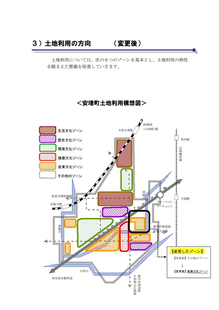 安堵町土地利用構想図　修正