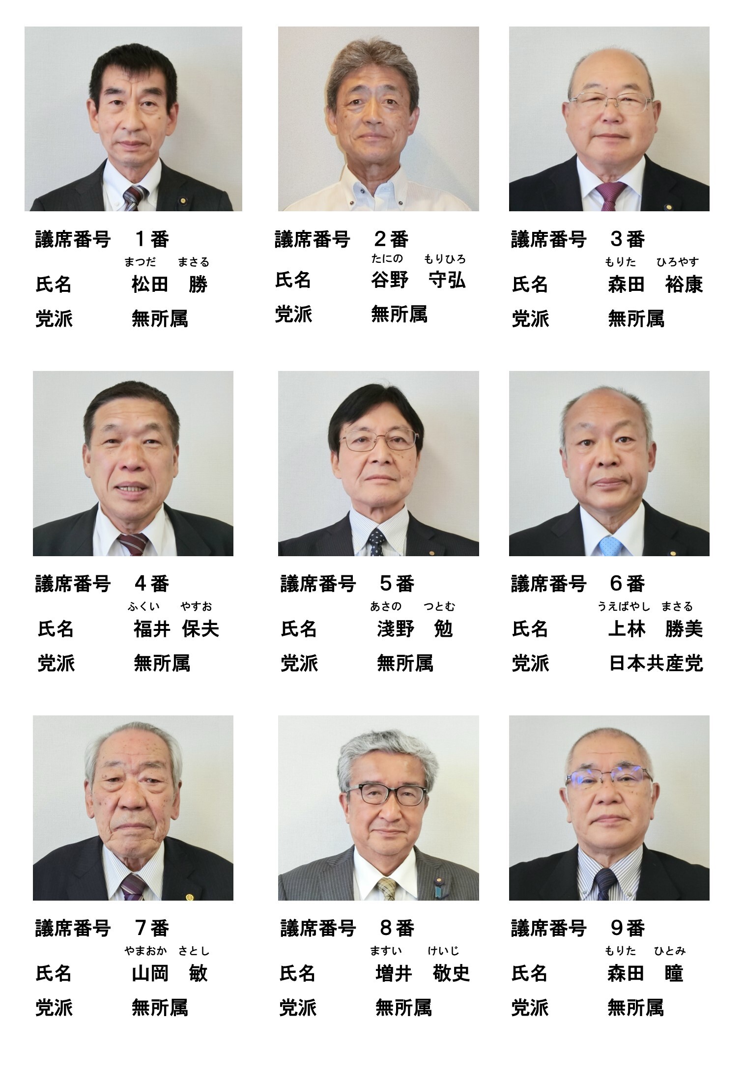 議員名簿