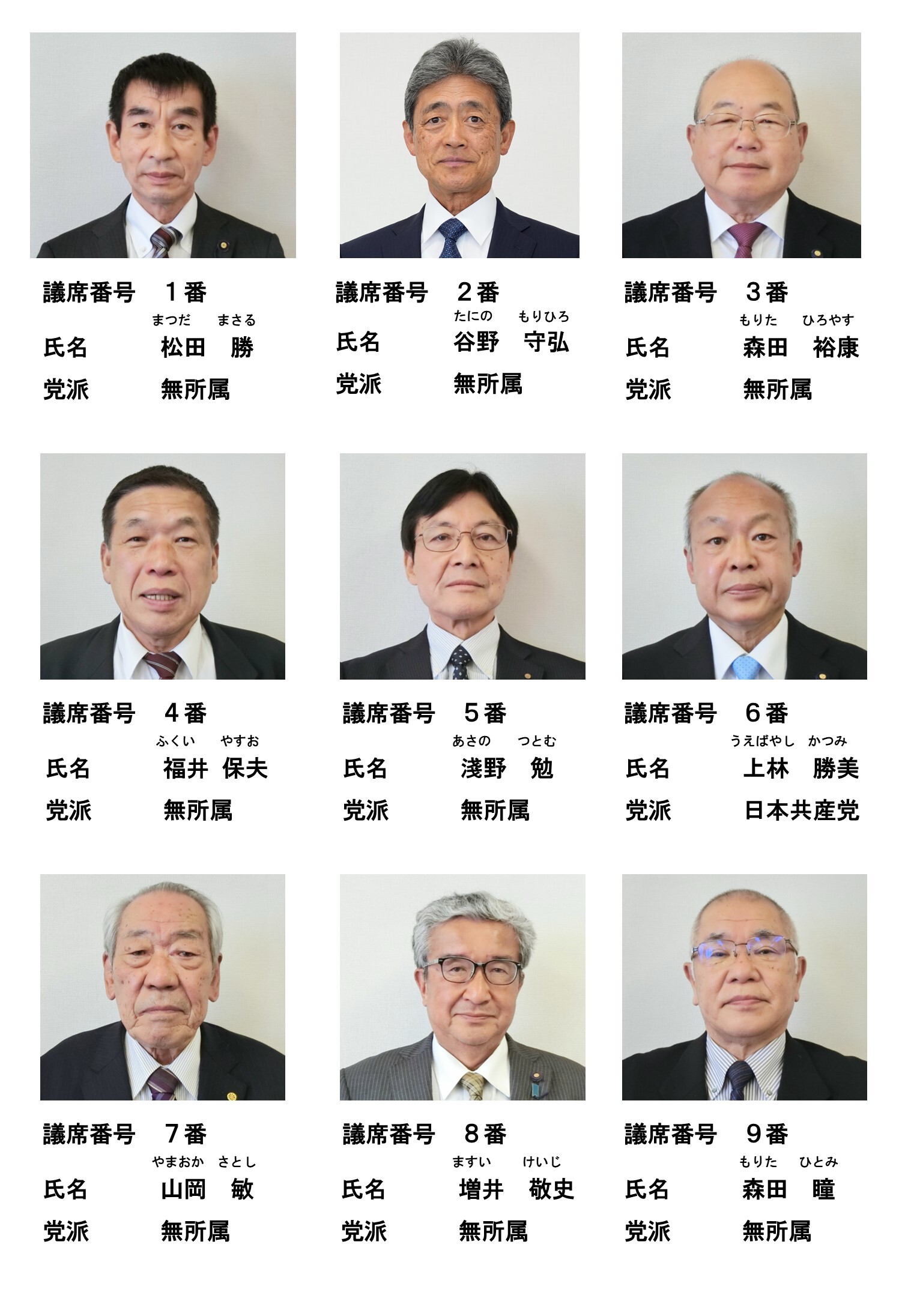 議員名簿